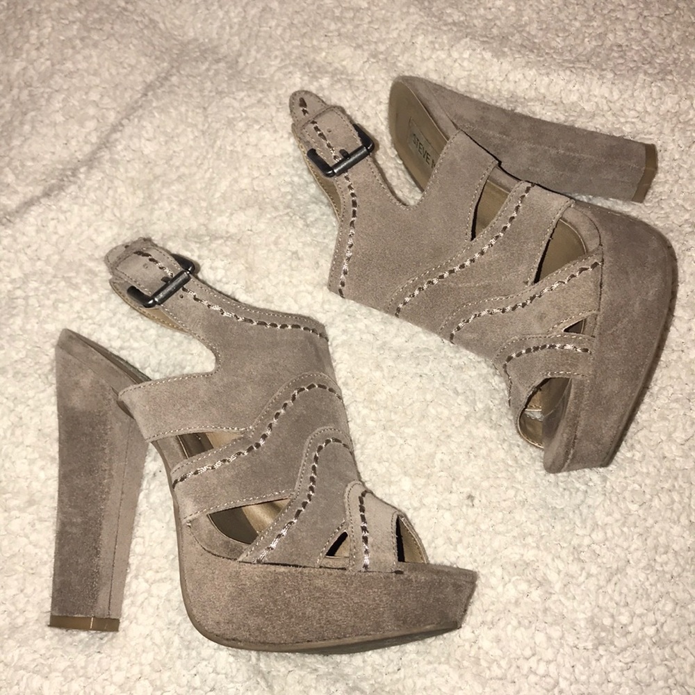 Suede heels